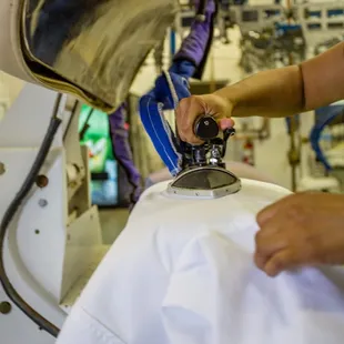 Platinum shirt service, include hand finishing and packaging.