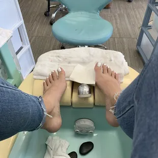 Leftover rocks that weren't mine and a dirty towel from the person before that wasn't changed