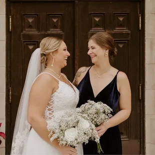 My blue dress (not the bride's dress) was altered here