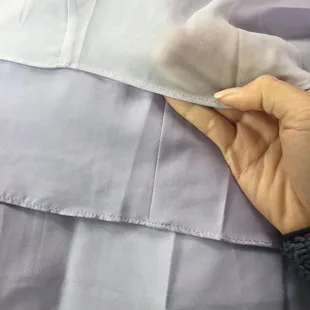 3 layer bridesmaid dress. $45, which is cheaper that 70, 65, and 75 for other places. Will write review once it's done.