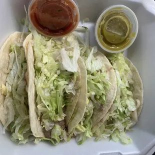 four bean tacos