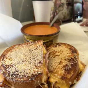 The Whole Hog Sandwich and tomato bisque. Mmmmmmmmmmm 5 stars