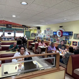 diners sitting at tables