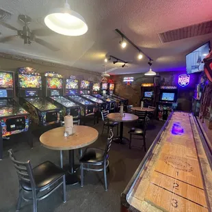 Pinball machines and Arcade machines