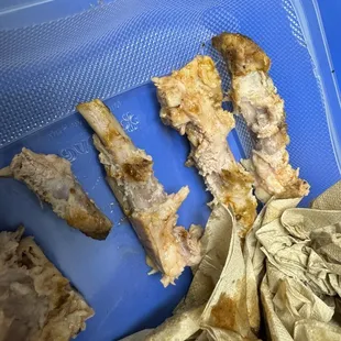 Gnaw off the bone ribs.