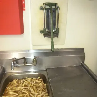 Fresh cut fries daily use only the best Idaho potatoes