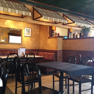 Inside restaurant is small and cozy but well decorated.