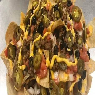 nachos, food