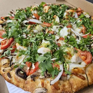 Shrimp and Pesto Pizza