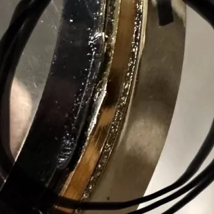 Scratch by battery opening
