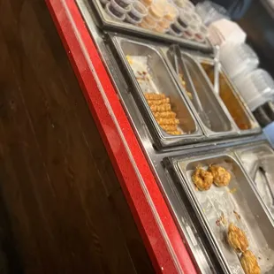 a person serving food