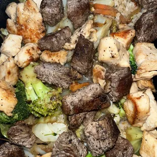 Furious Combo with steak and chicken