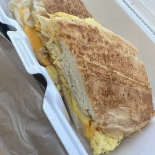 Turkey, Egg and cheese