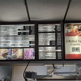 menus and prices