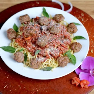 Meatballs Spaghetti