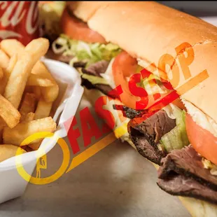  sandwich and french fries