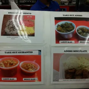 Some of the food choices