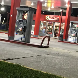  gas station at night