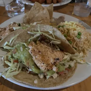 Salmon Taco Plate