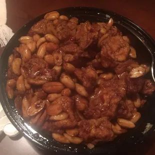 Kung Pao Tofu with extra peanuts sooooo good