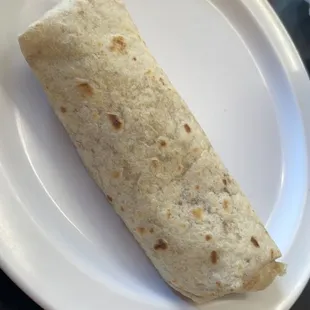 Plain Bean &amp; chesse burrito