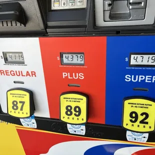 Current gas prices as of 4/7/2024.