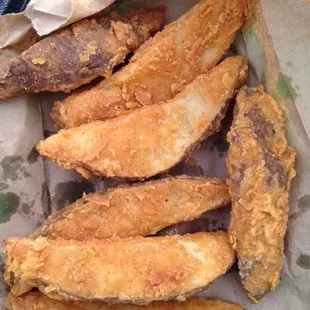 She makes them fresh and gives a big bag for $2.50