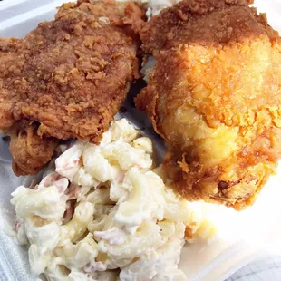Regular fried chicken plate, yummy