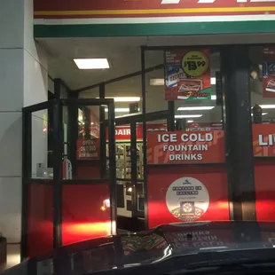 It's very windy in Mojave, so the store like many others has a windbreaker entrance.