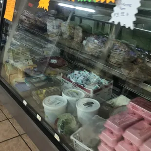 a refrigerated deli case
