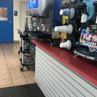 the counter area of a fastway