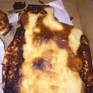 June 5, 2020-bottom of the cheese breadsticks-baked to resemble a cracker