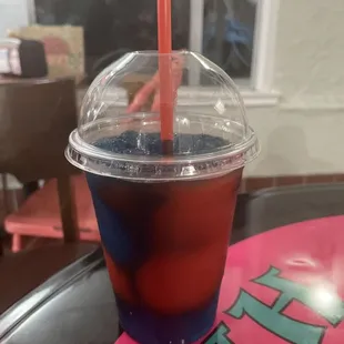Icee Mixed Cherry and Blue raspberry