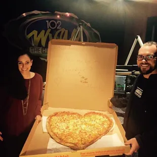 Heart Shape Beast Pizza