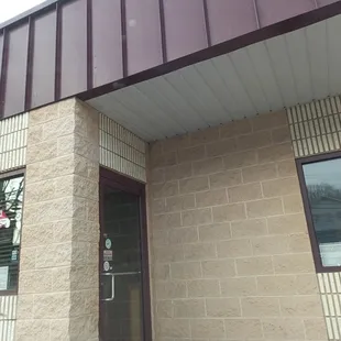 the front of the restaurant