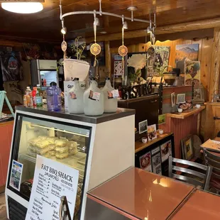 the interior of the restaurant