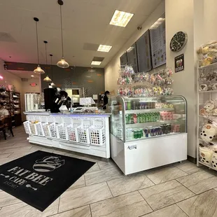 the interior of the restaurant