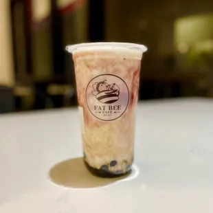Coco-Berry Frosty w/ Brown Sugar Boba