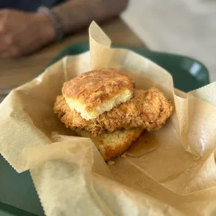 Chicken biscuit - huge chicken