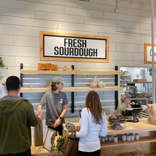 customers at the counter