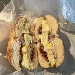 Breakfast Bagel Sandwich