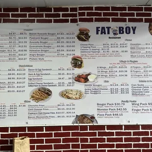 and the most important the menu everything was fairly priced monster burger, a bacon, burger, and the small Chencho Fries 22.00