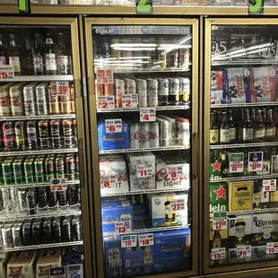 a refrigerator full of beer