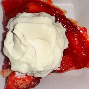 I had to try a bite after sampling everything. This is the BEST strawberry pie I have ever tasted!