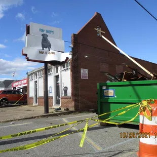 Fat Boys Bar and Grill / Sandston, VA: Severe fire damage in October, 2021.