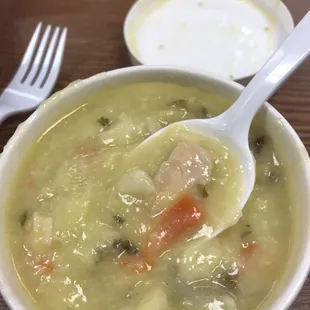 Processed chicken and dumpling