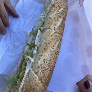 Turkey hoagie