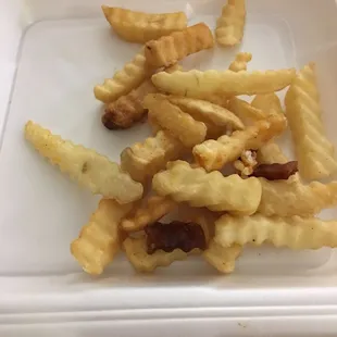 French fries. Tasted like cooked in fish grease