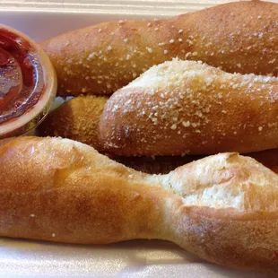 Free (5) Breadsticks w/ any purchase over $8