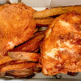 Chicken Snack with fries